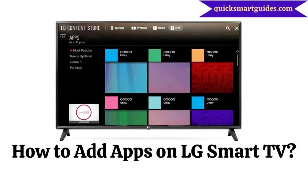 Add Apps on LG Smart TV