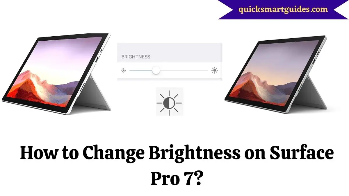 Change Brightness on Surface Pro 7