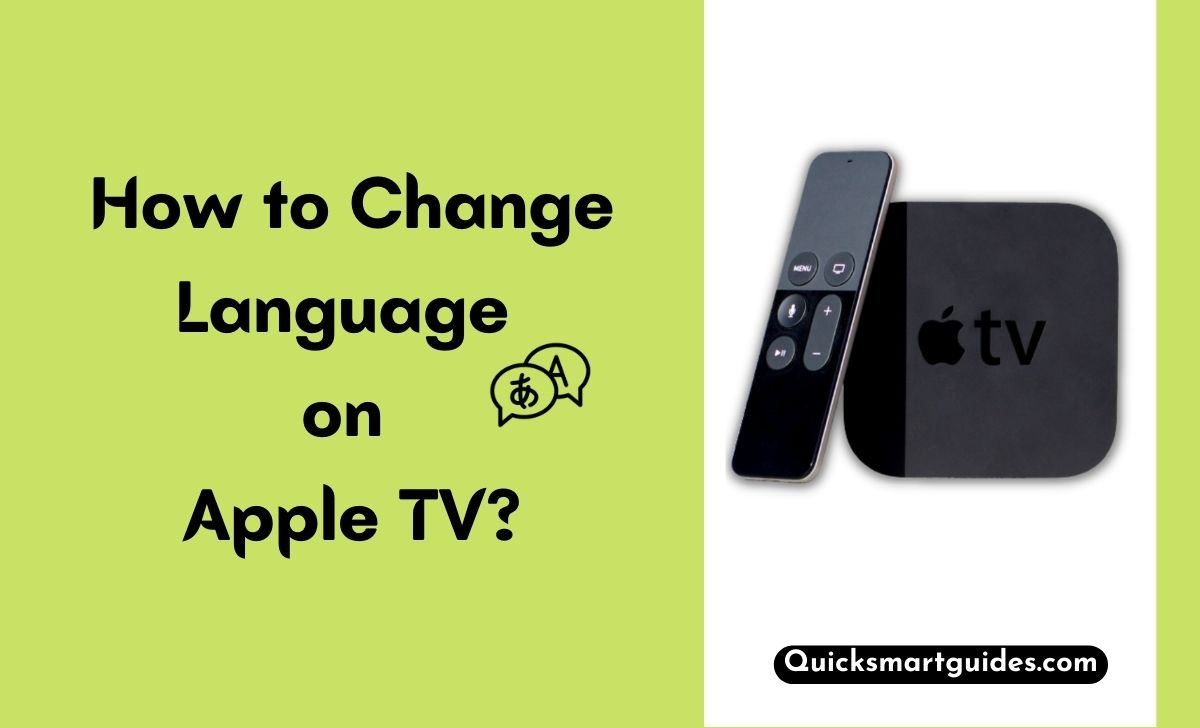 Change Language on Apple TV
