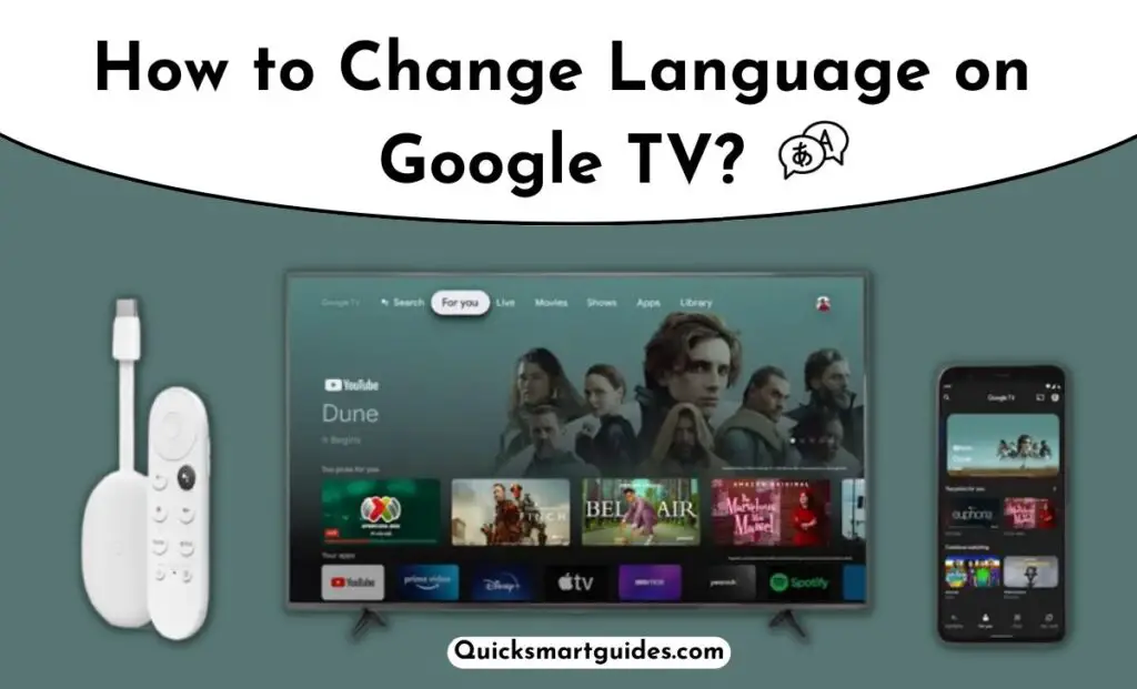 Change Language on Google TV