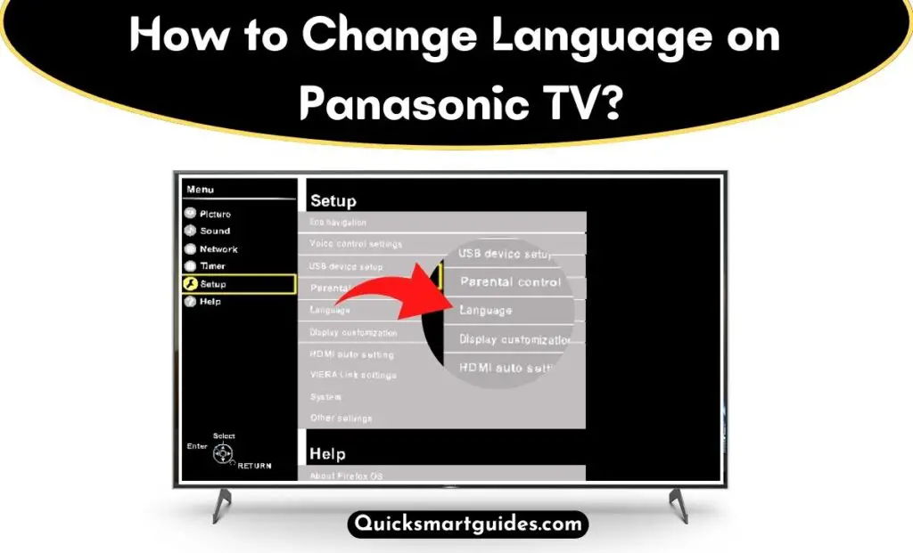 Change Language on Panasonic TV