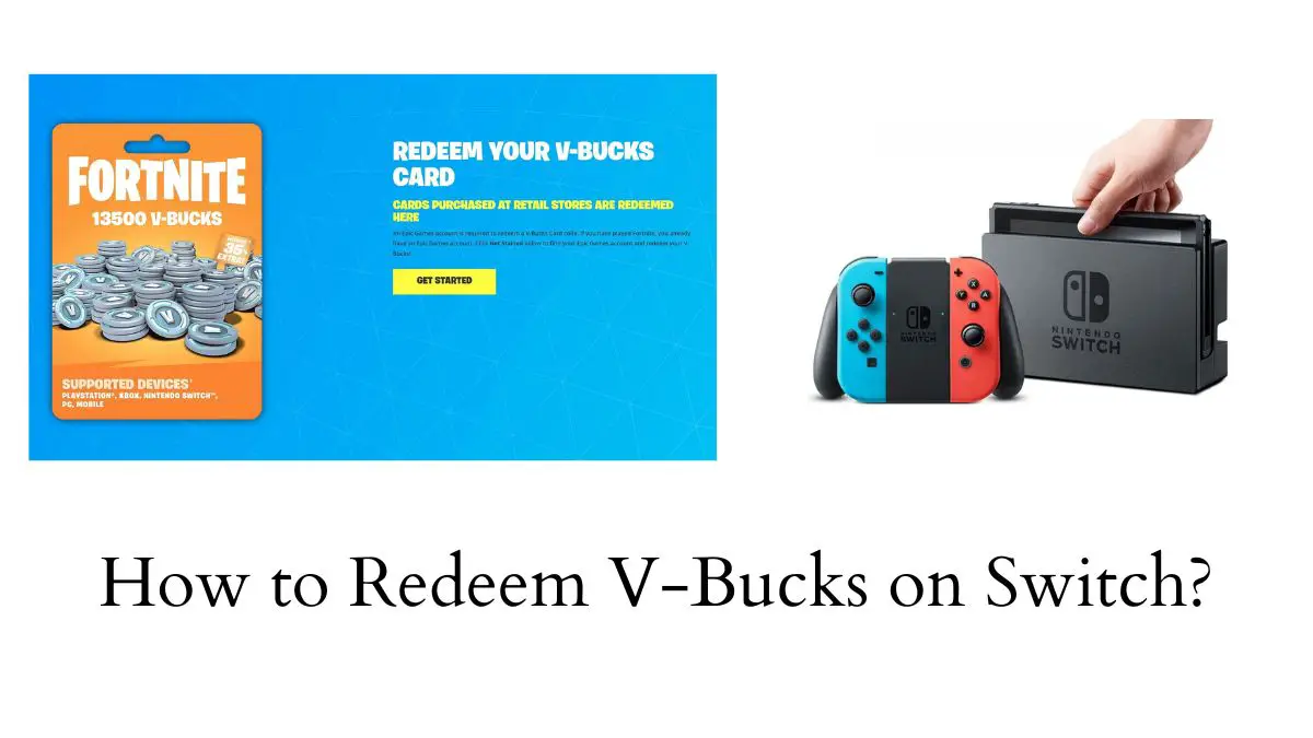 Redeem V-Bucks on Switch